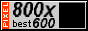 A button that says '800x600 best'