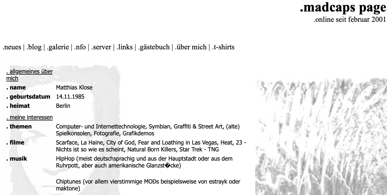 madcaps-page.de (2005)