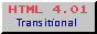 html 4.01 transitional