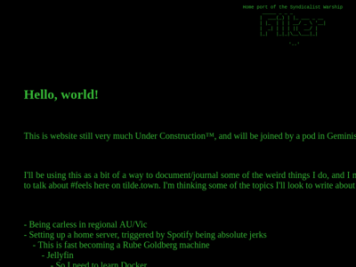 Screenshot of ~filter