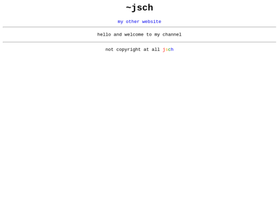 Screenshot of ~jsch