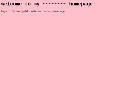 Screenshot of ~marigold