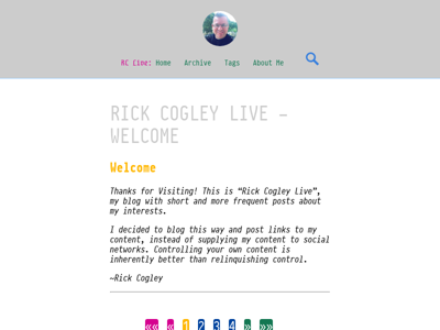 Screenshot of ~rickcogley