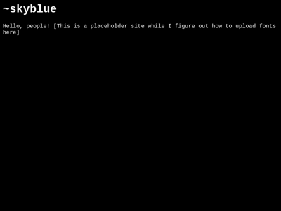 Screenshot of ~skyblue