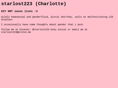 Screenshot of ~starlost223