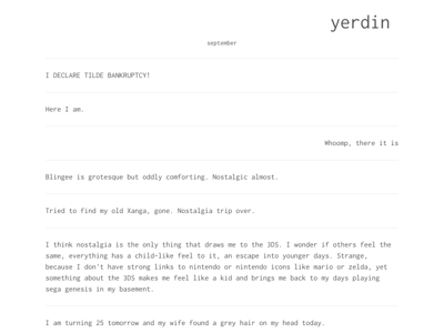 Screenshot of ~yerdin