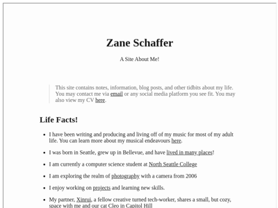 Screenshot of ~znschaffer