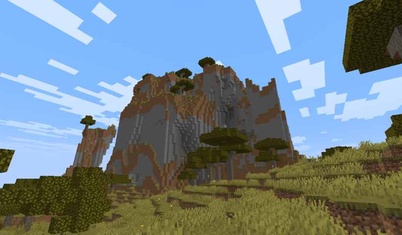 the GOAT mountain from a distance.