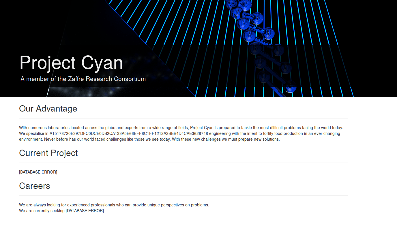 ProjectCyan frontpage