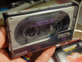 unlabeled Maxell Metal Capsule 100 tape