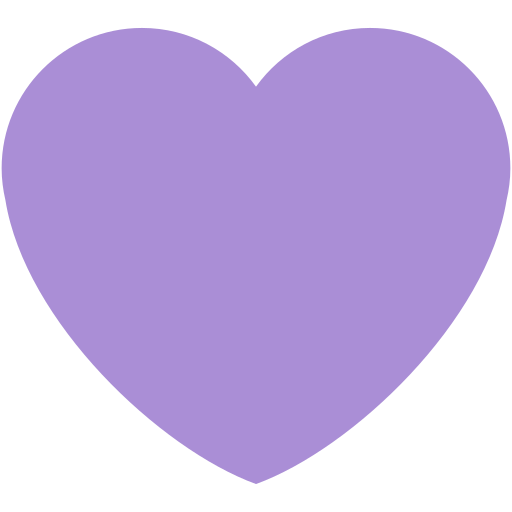 A purple heart.