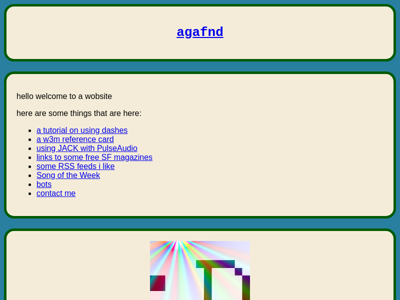 Screenshot of ~agafnd