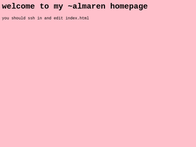 Screenshot of ~almaren