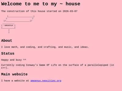 Screenshot of ~amoenux