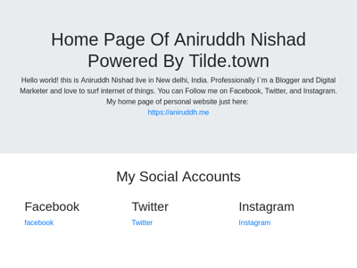 Screenshot of ~aniruddh