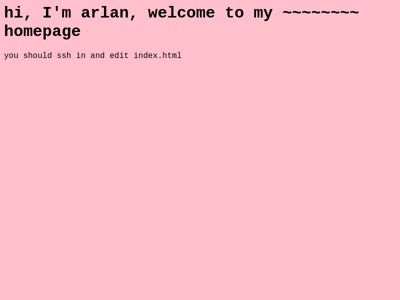 Screenshot of ~arlan