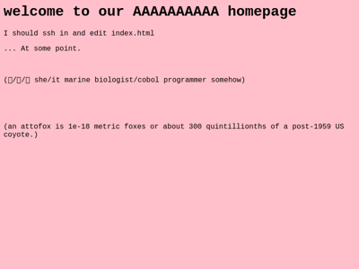 Screenshot of ~attofoxes