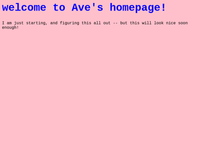 Screenshot of ~ave