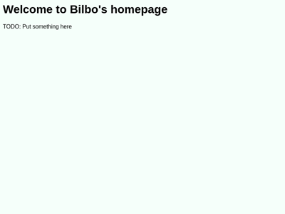Screenshot of ~bilbo