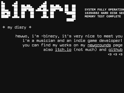 Screenshot of ~binary