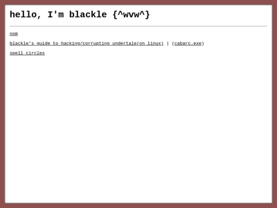 Screenshot of ~blackle