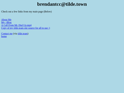 Screenshot of ~brendantcc