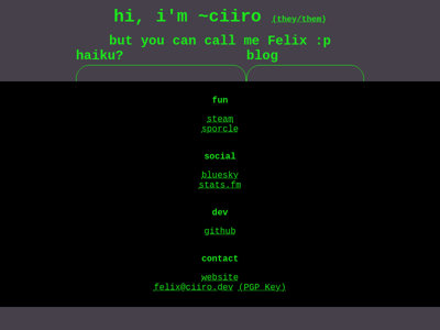 Screenshot of ~ciiro