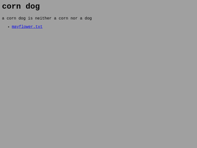 Screenshot of ~corndog