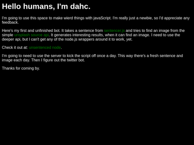 Screenshot of ~dahc