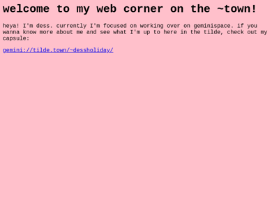 Screenshot of ~dessholiday