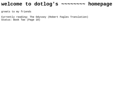 Screenshot of ~dotlog