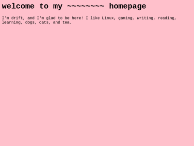 Screenshot of ~drift
