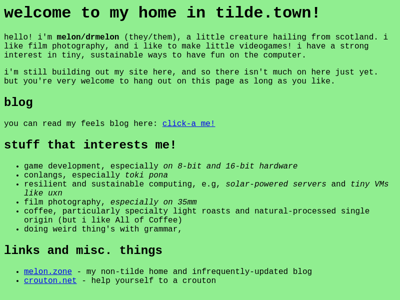 Screenshot of ~drmelon
