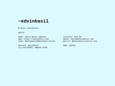 Screenshot of ~edvinbasil
