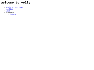 Screenshot of ~elly
