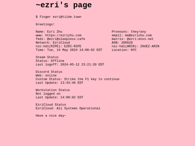 Screenshot of ~ezri
