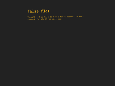 Screenshot of ~falseflat