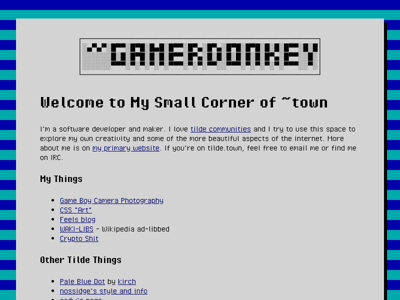 Screenshot of ~gamerdonkey