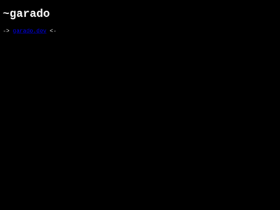 Screenshot of ~garado