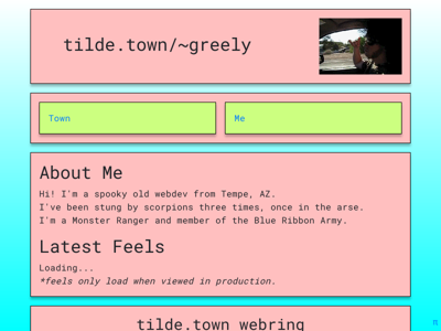 Screenshot of ~greely