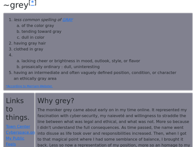 Screenshot of ~grey