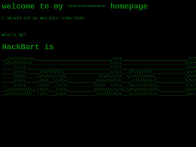 Screenshot of ~hackbart