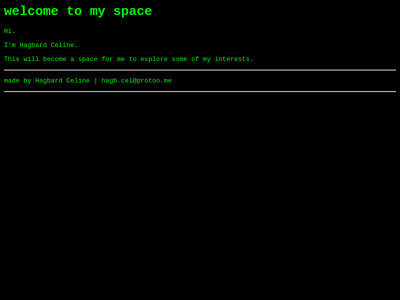 Screenshot of ~hagbard