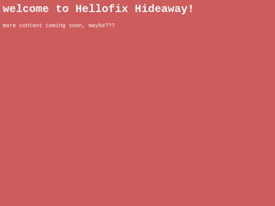 Screenshot of ~hellofix