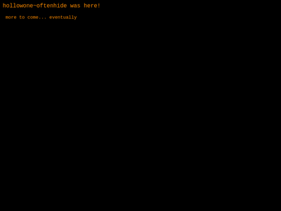 Screenshot of ~hollow