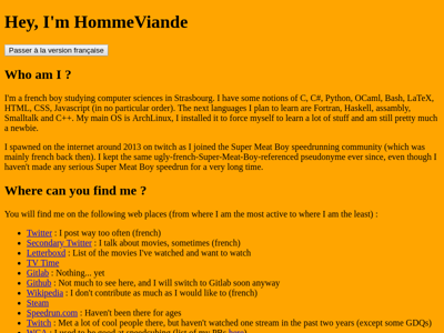 Screenshot of ~hommeviande