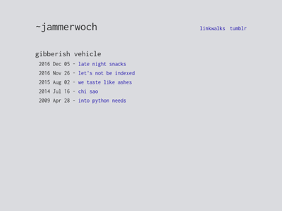 Screenshot of ~jammerwoch