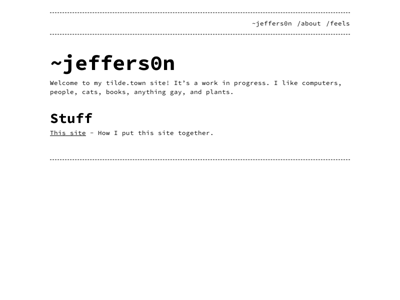 Screenshot of ~jeffers0n