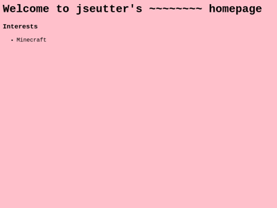 Screenshot of ~jseutter