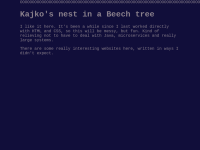 Screenshot of ~kajko